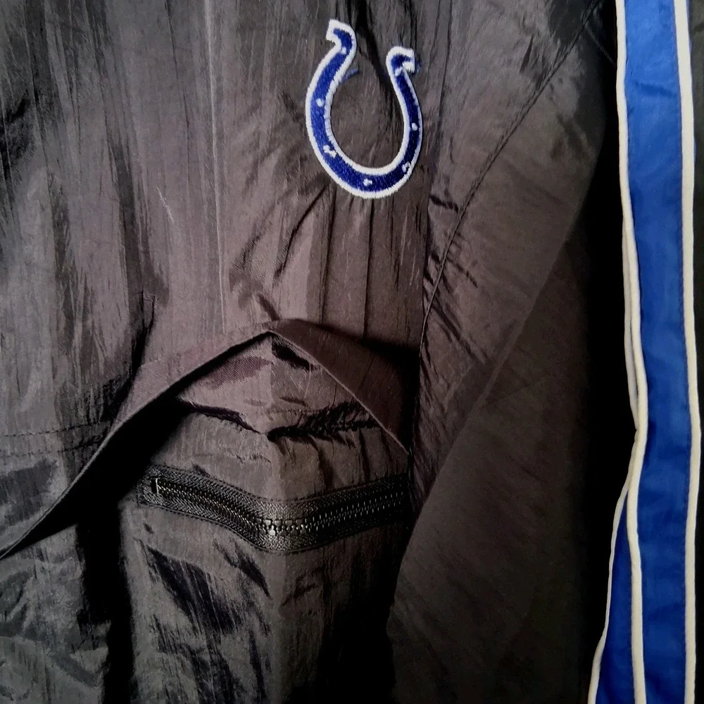 NOS Vintage 90s Indianapolis Colts Logo Athletic Full Zip Windbreaker Men's XL
